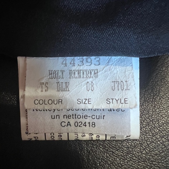 Holt Renfrew Collection wide leg leather trousers - Picture 12 of 13